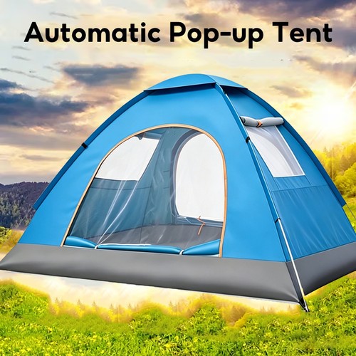 Man quick setup camping tent - camping,