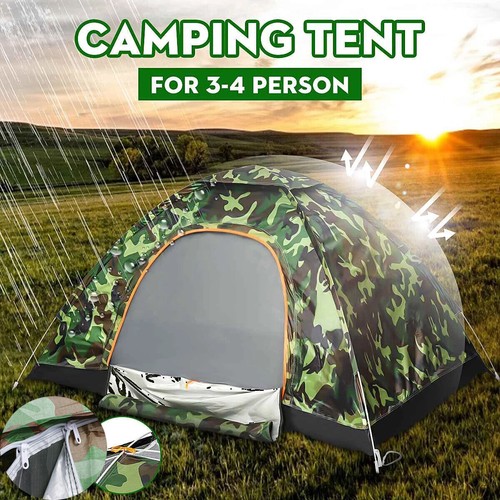 Man camping tent - man,