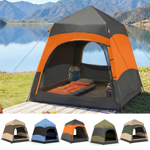 Four man hexagon pop tent - four, pop-up